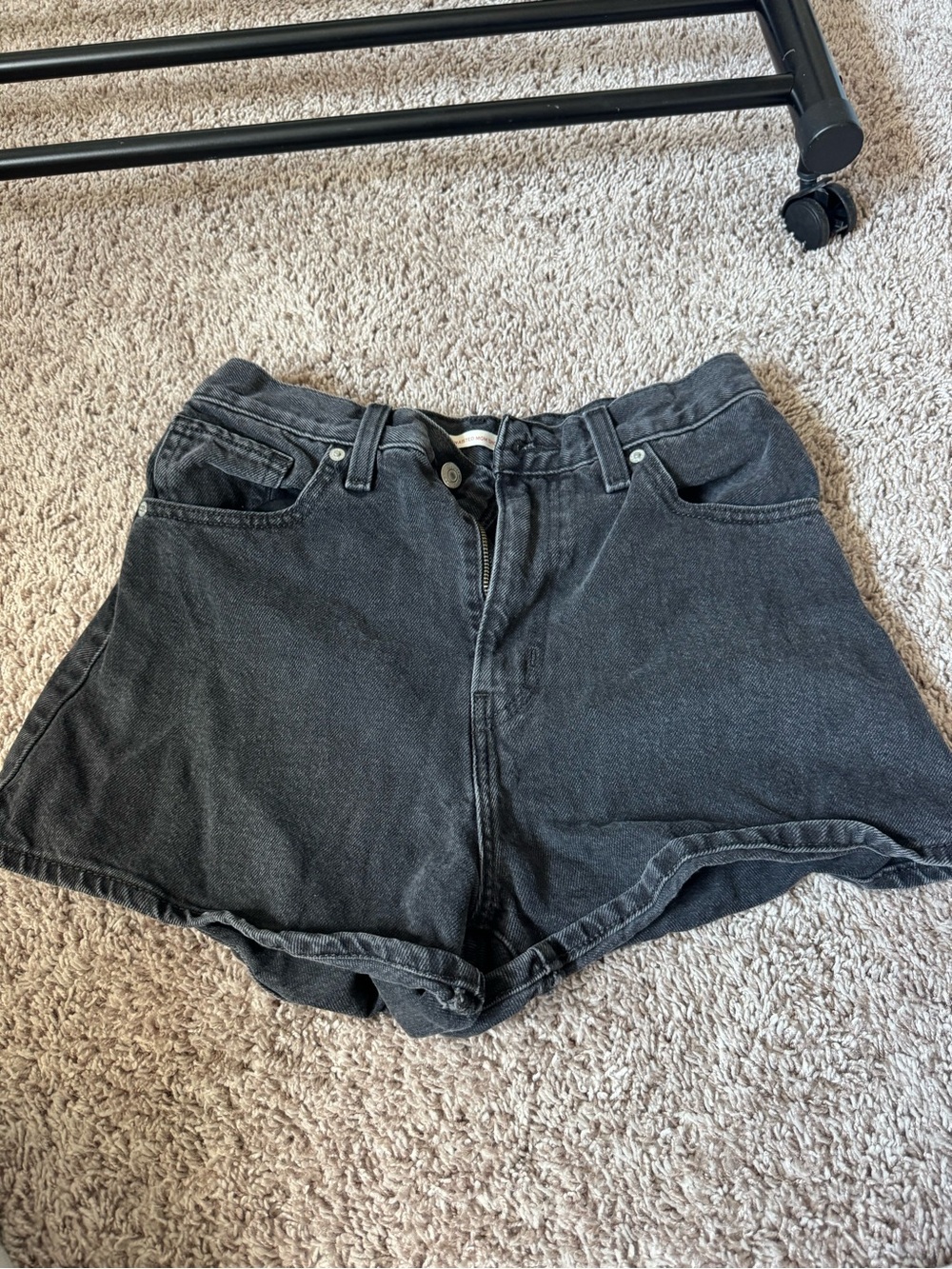 Levi's Black High-Waist Denim Shorts